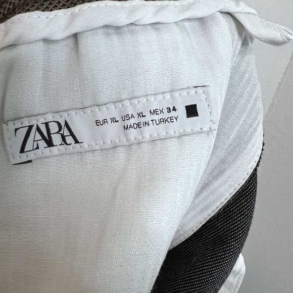 ZARA MENS Taupe Jogger Pants Mens Sz XL - Picture 2 of 6